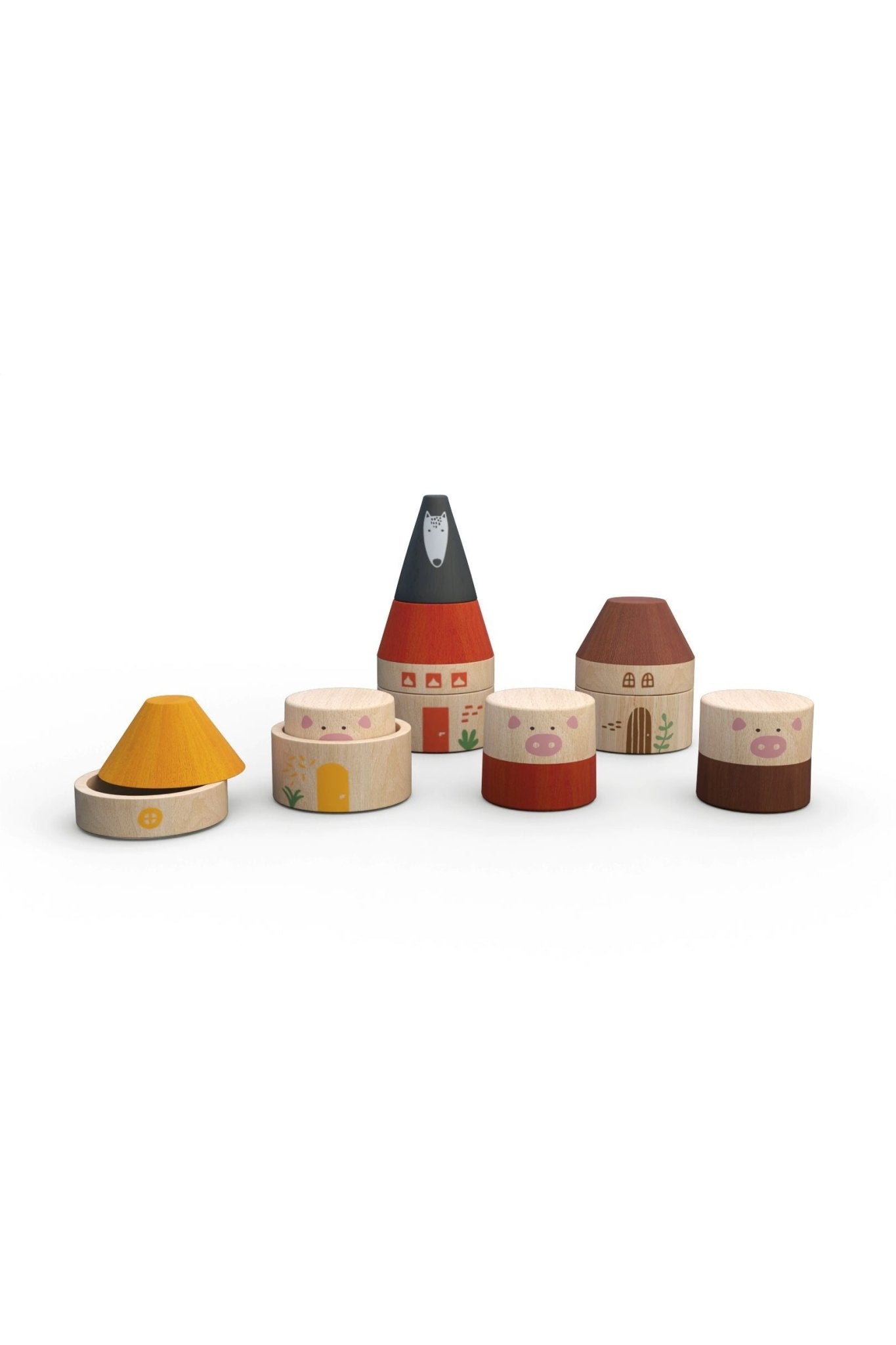 Wooden Toy - My 3 little pigs van Londji | Kids Conceptstore Le Fanfare