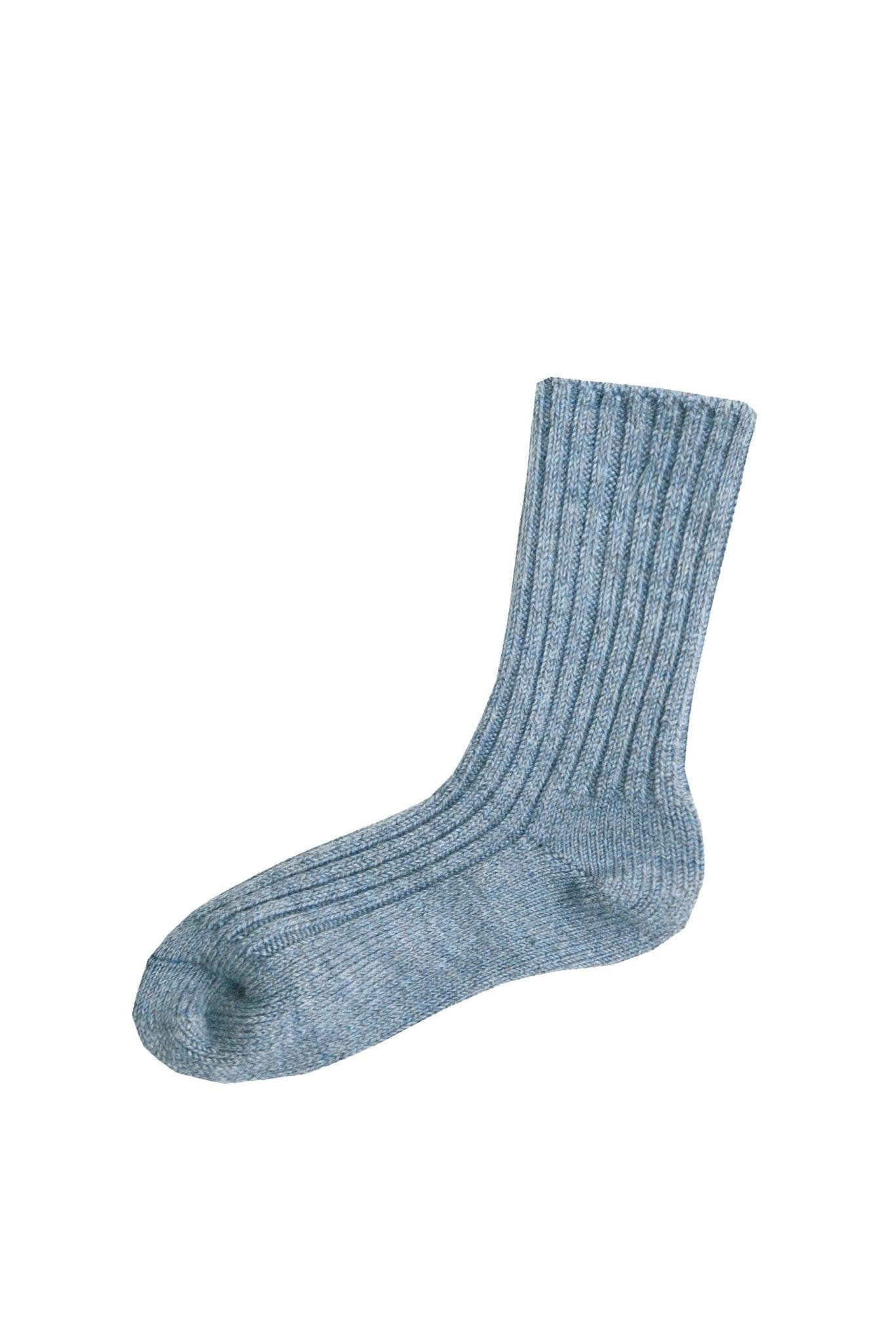 Wool socks Light Blue Melange van Joha | Kids Conceptstore Le Fanfare