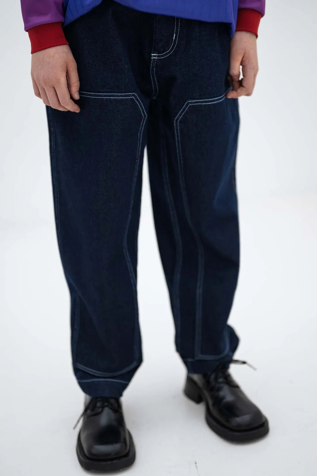 Worker pant - Dark indigo van Repose AMS | Kids Conceptstore Le Fanfare