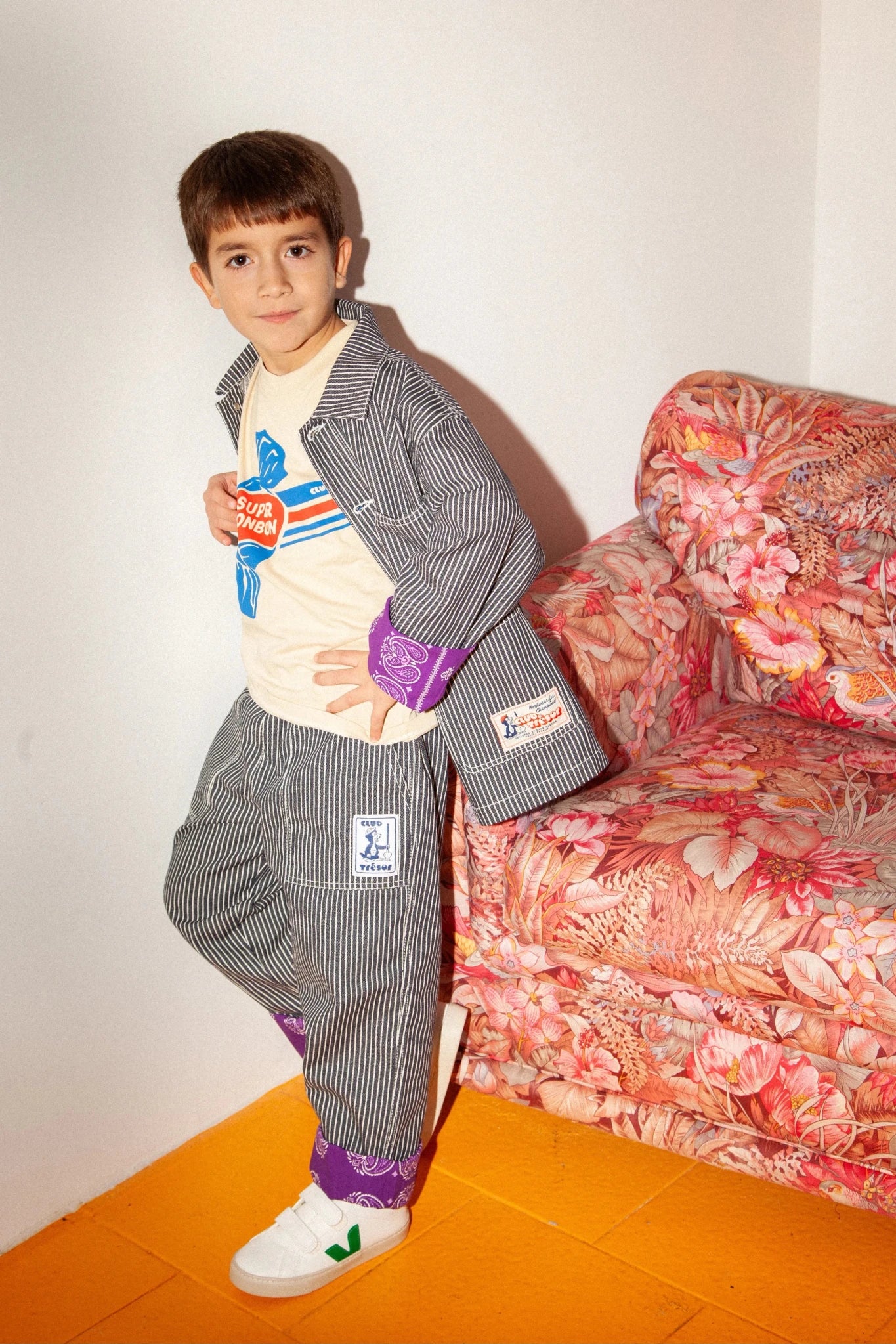 Workwear Growing Pants - Black van Club Trésor | Kids Conceptstore Le Fanfare