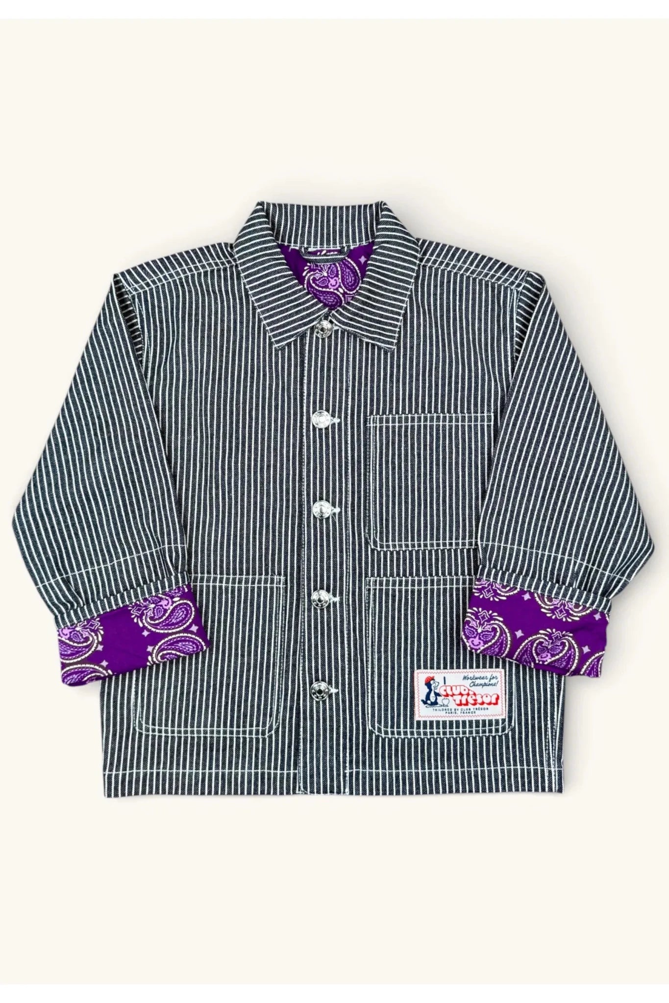 Workwear Jacket - Black van Club Trésor | Kids Conceptstore Le Fanfare