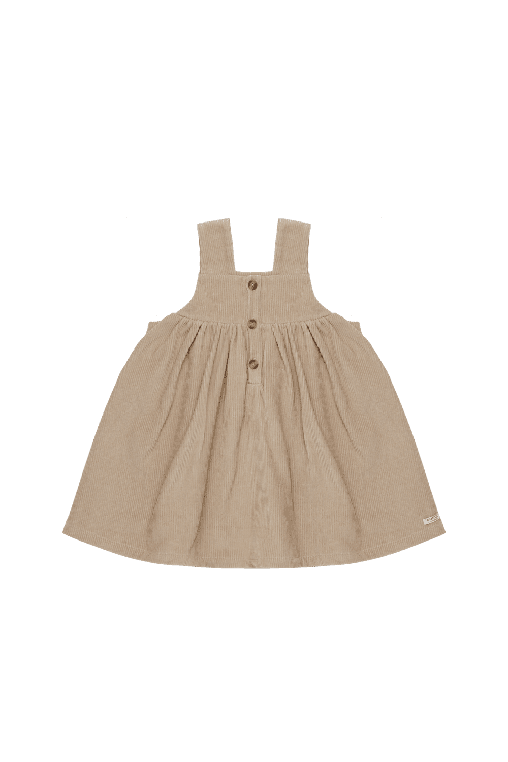 Xanthe Dress - Taupe van Donsje Amsterdam | Kids Conceptstore Le Fanfare
