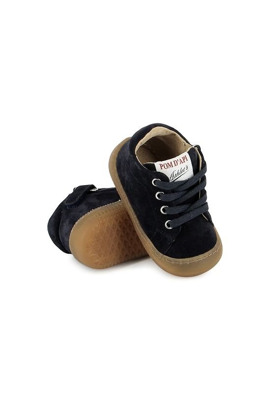 Yaka walk - Velours - Navy van POM D'API | Kids Conceptstore Le Fanfare