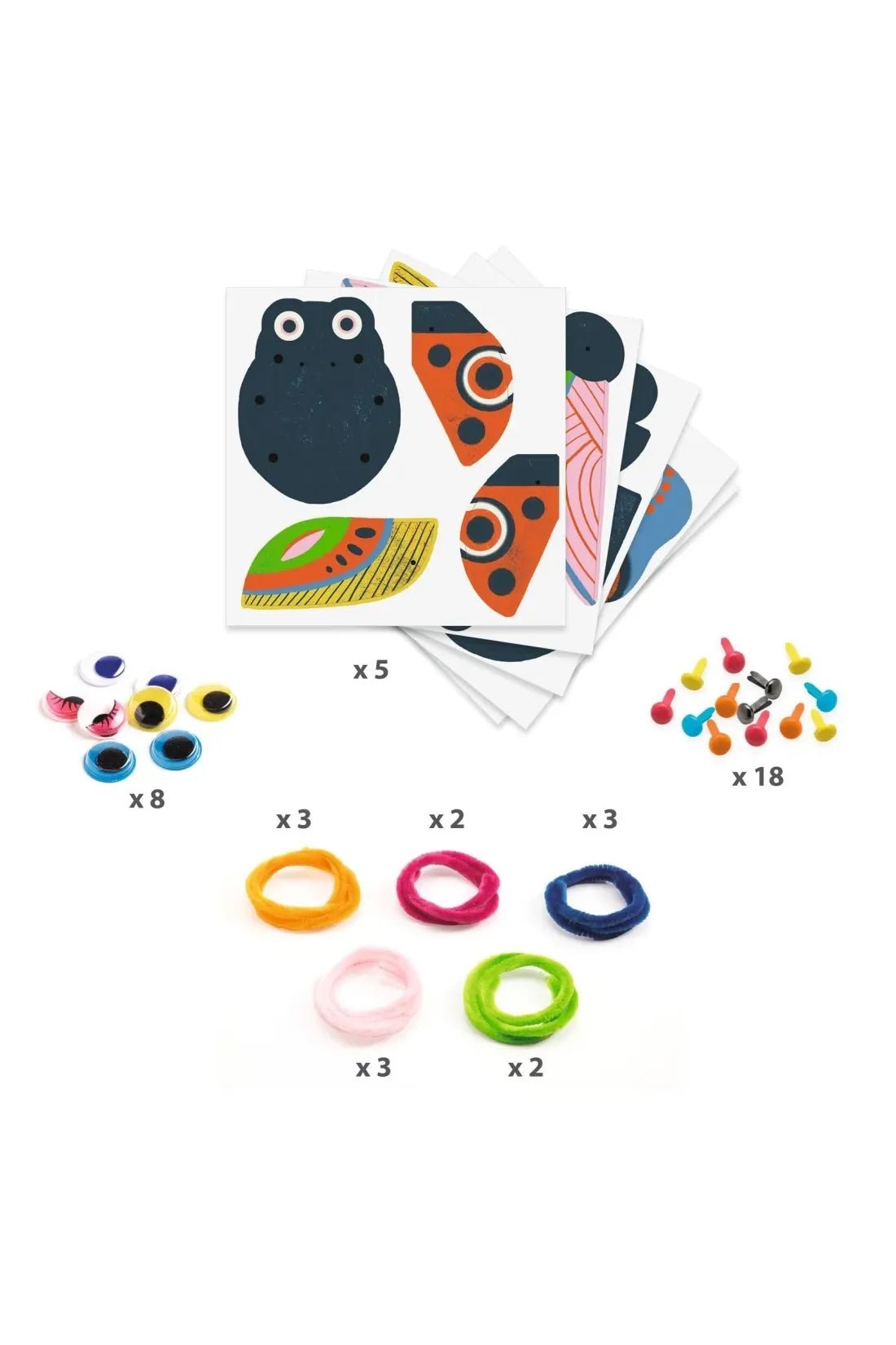Yarn bugs rijgen - knutselset van Djeco | Kids Conceptstore Le Fanfare
