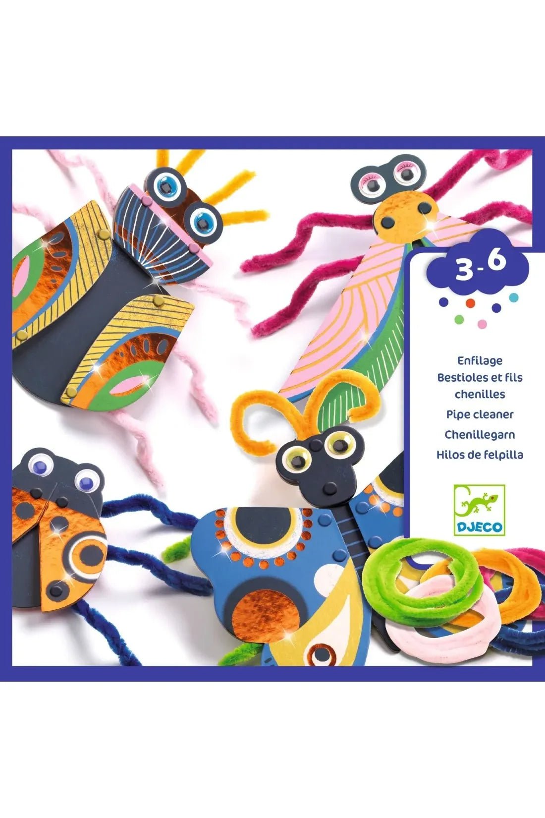 Yarn bugs rijgen - knutselset van Djeco | Kids Conceptstore Le Fanfare