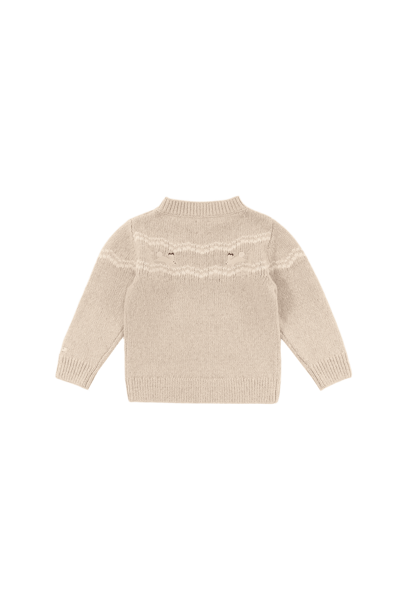 Yohana Merino Wool Sweater | Arctic Hares - Lavender Brown Melange van Donsje Amsterdam | Kids Conceptstore Le Fanfare