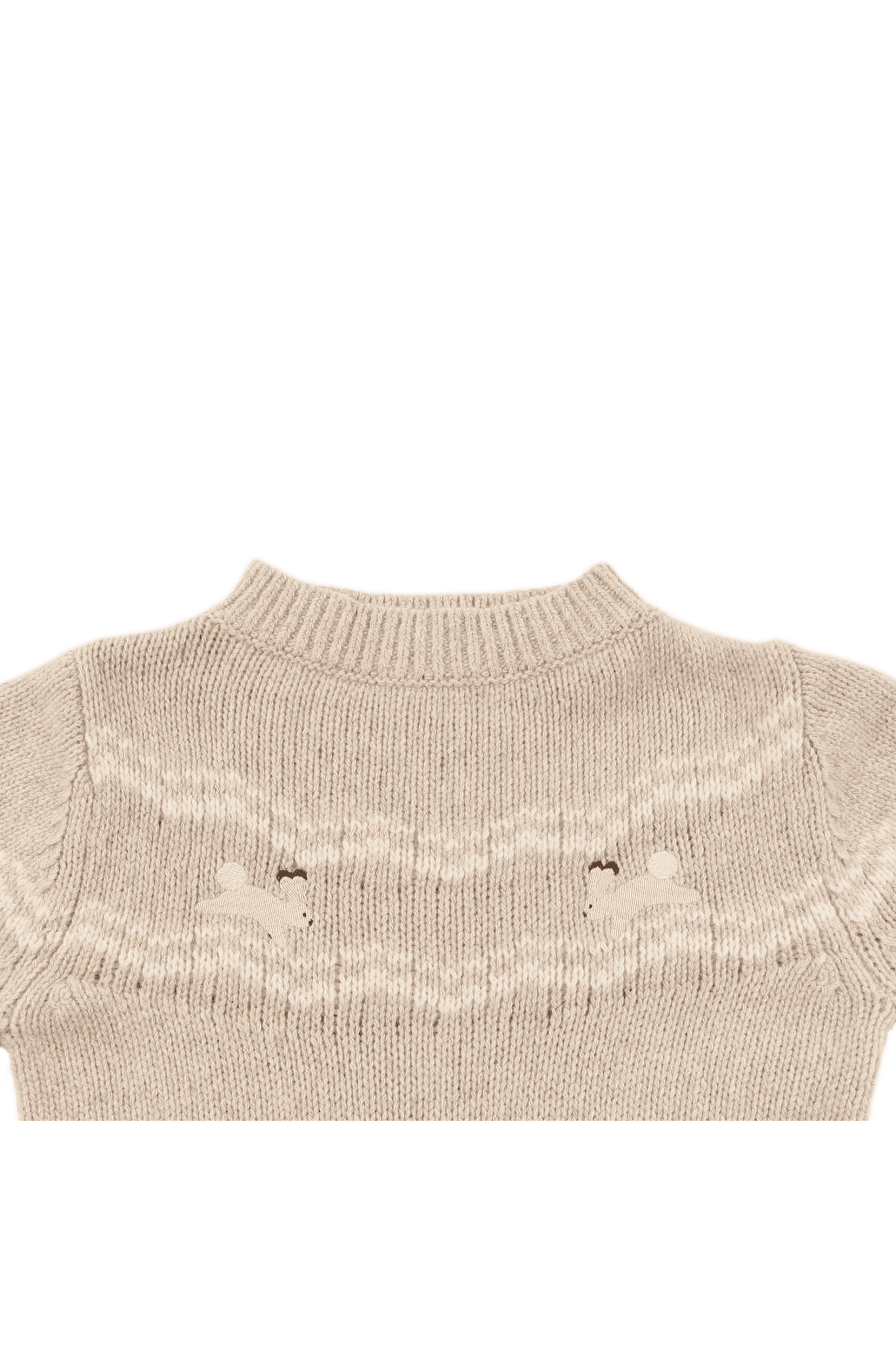 Yohana Merino Wool Sweater | Arctic Hares - Lavender Brown Melange van Donsje Amsterdam | Kids Conceptstore Le Fanfare