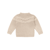 Yohana Merino Wool Sweater | Arctic Hares - Lavender Brown Melange van Donsje Amsterdam | Kids Conceptstore Le Fanfare
