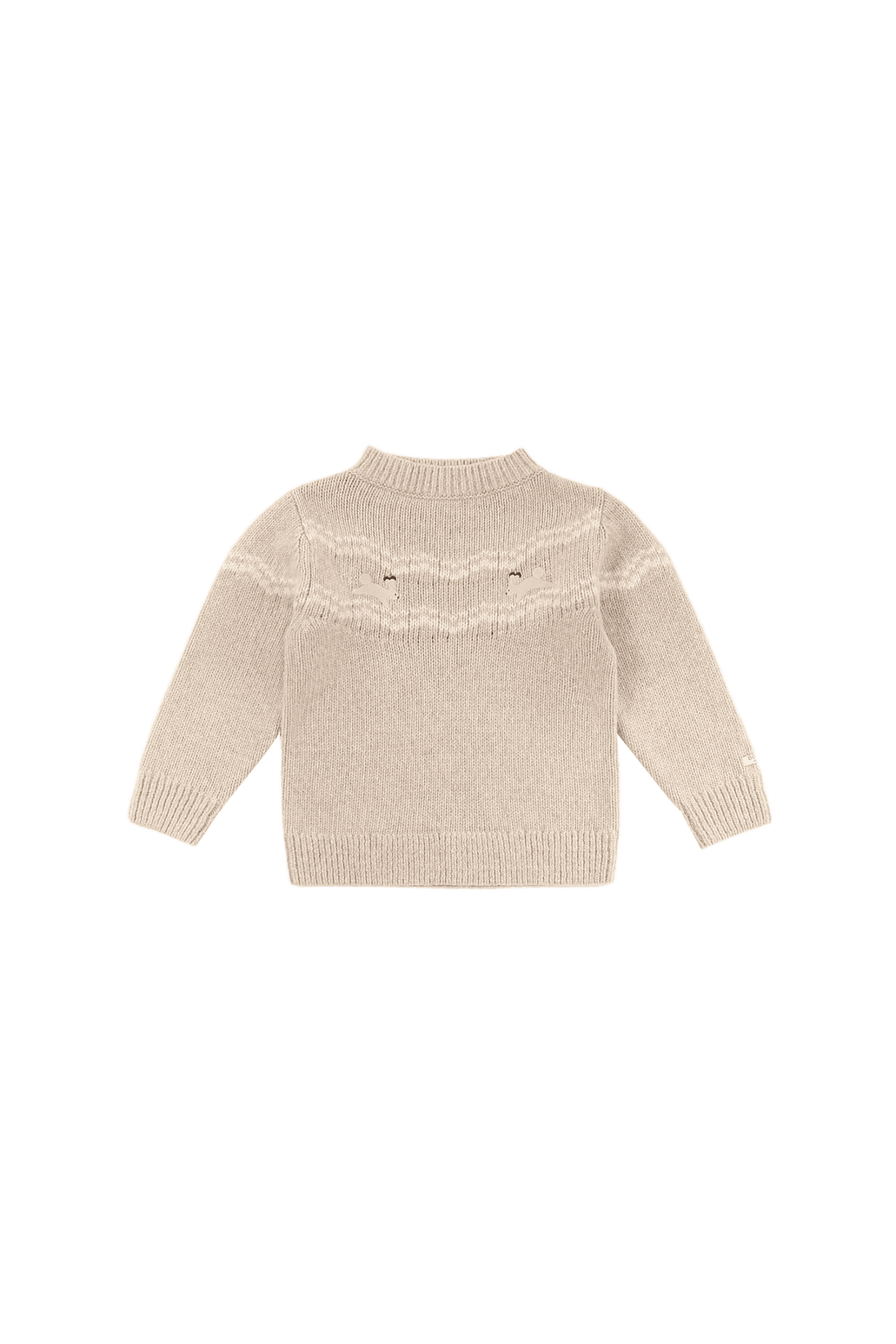 Yohana Merino Wool Sweater | Arctic Hares - Lavender Brown Melange van Donsje Amsterdam | Kids Conceptstore Le Fanfare