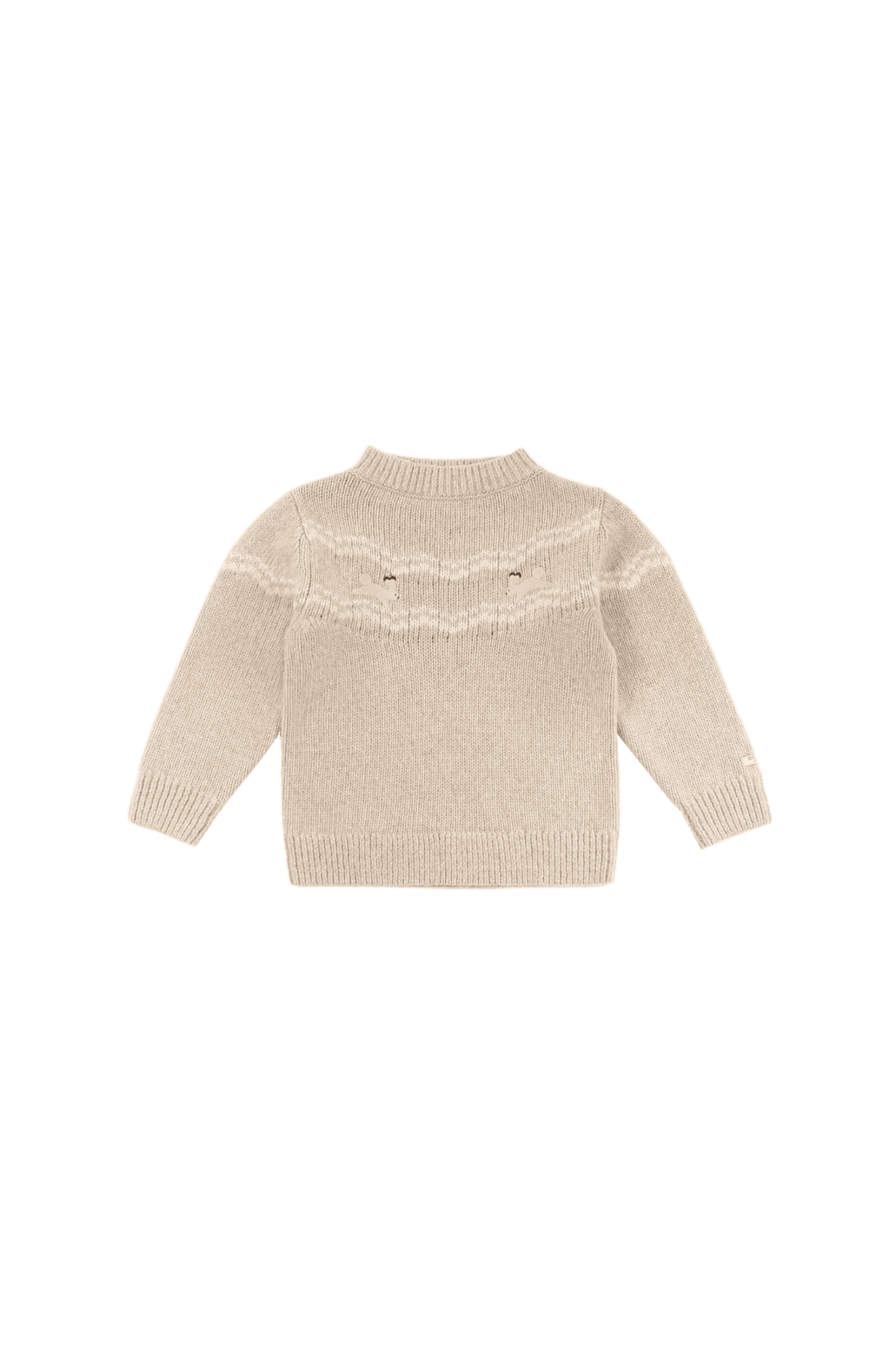 Yohana Merino Wool Sweater | Arctic Hares - Lavender Brown Melange van Donsje Amsterdam | Kids Conceptstore Le Fanfare