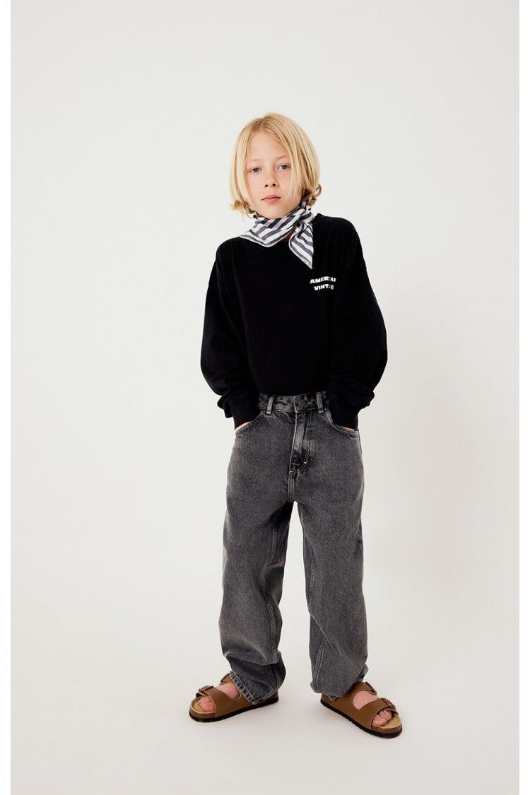 Yopday-b straight jeans - Gris vintage van American Vintage | Kids Conceptstore Le Fanfare