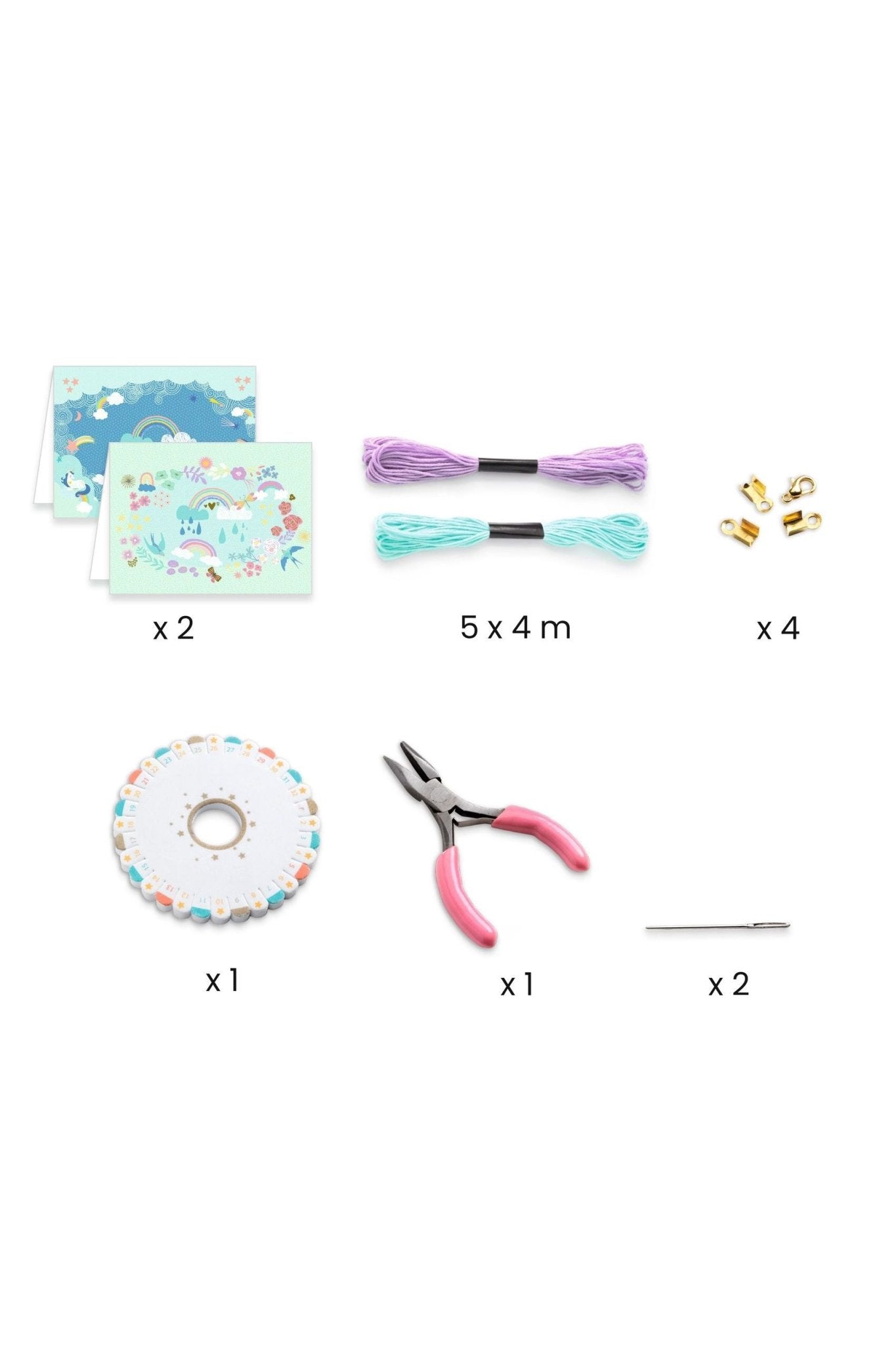You & Me | Kumihimo Regenboog - Vriendenarmbandjes van Djeco | Kids Conceptstore Le Fanfare