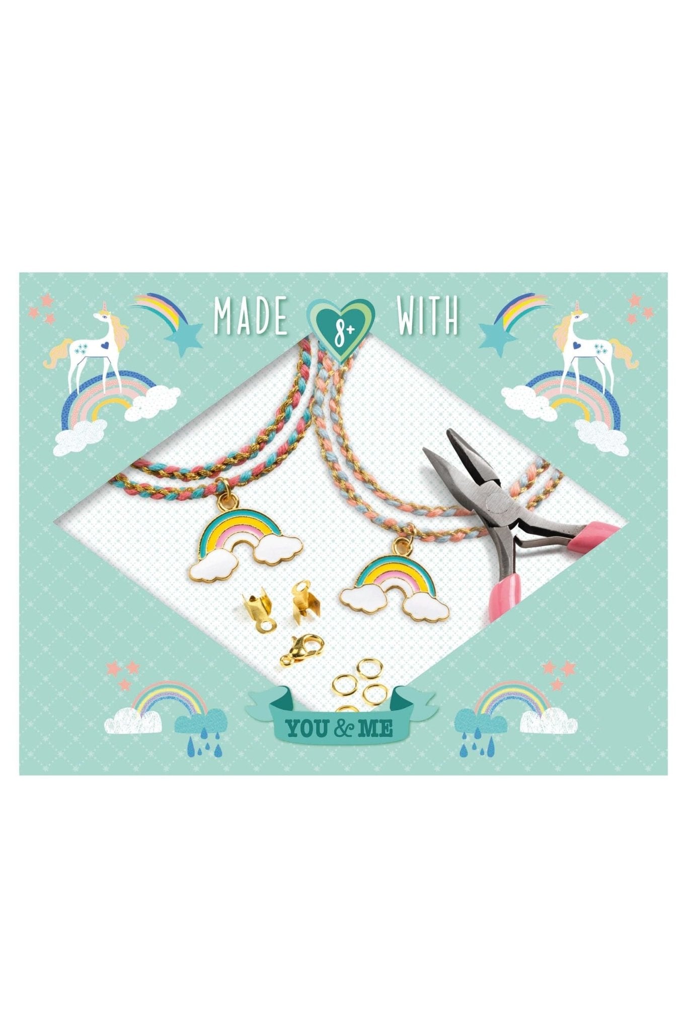 You & Me | Kumihimo Regenboog - Vriendenarmbandjes van Djeco | Kids Conceptstore Le Fanfare