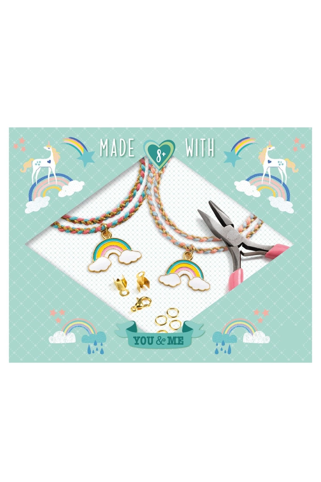 You & Me | Kumihimo Regenboog - Vriendenarmbandjes van Djeco | Kids Conceptstore Le Fanfare
