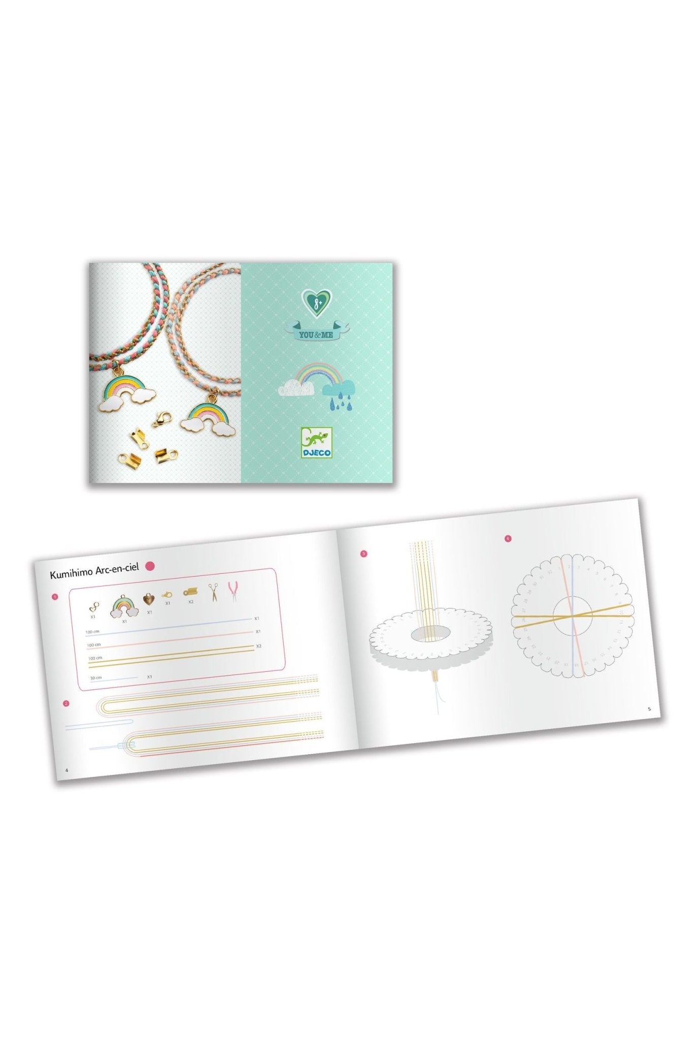 You & Me | Kumihimo Regenboog - Vriendenarmbandjes van Djeco | Kids Conceptstore Le Fanfare