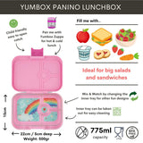 Yumbox Panino - Power Pink / Rainbow tray van Yumbox | Kids Conceptstore Le Fanfare