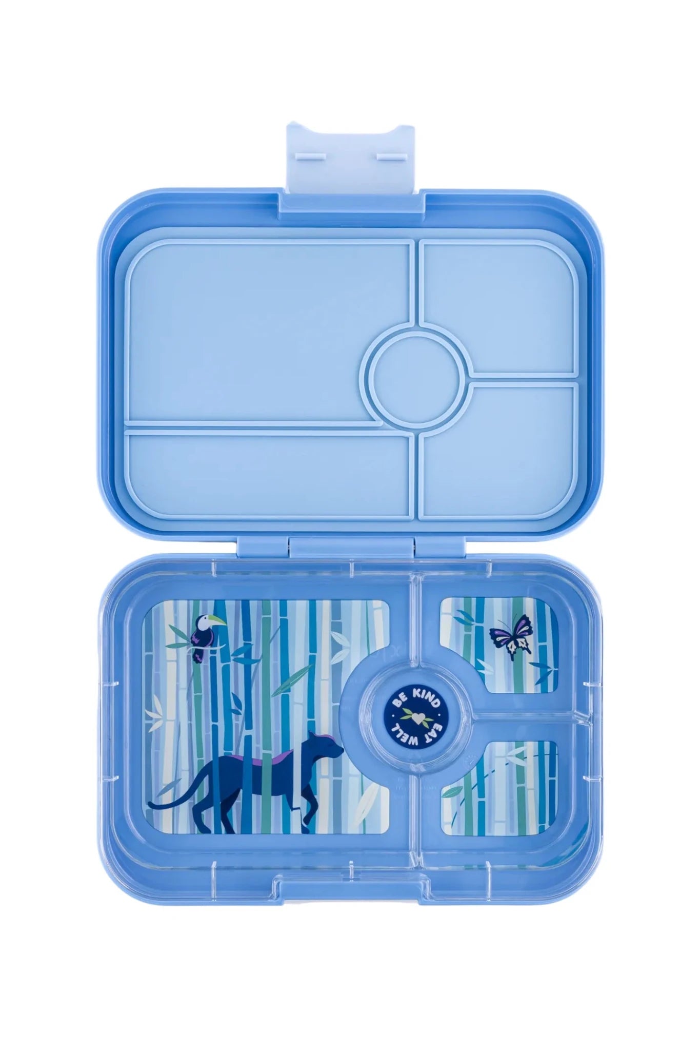 Yumbox Tapas XL met 4-vakken - Hazy Blue / Panther tray 4 vakken van Yumbox | Kids Conceptstore Le Fanfare