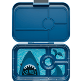 Yumbox Tapas XL met 4-vakken - Monte Carlo Blue / Shark tray 4 vakken van Yumbox | Kids Conceptstore Le Fanfare