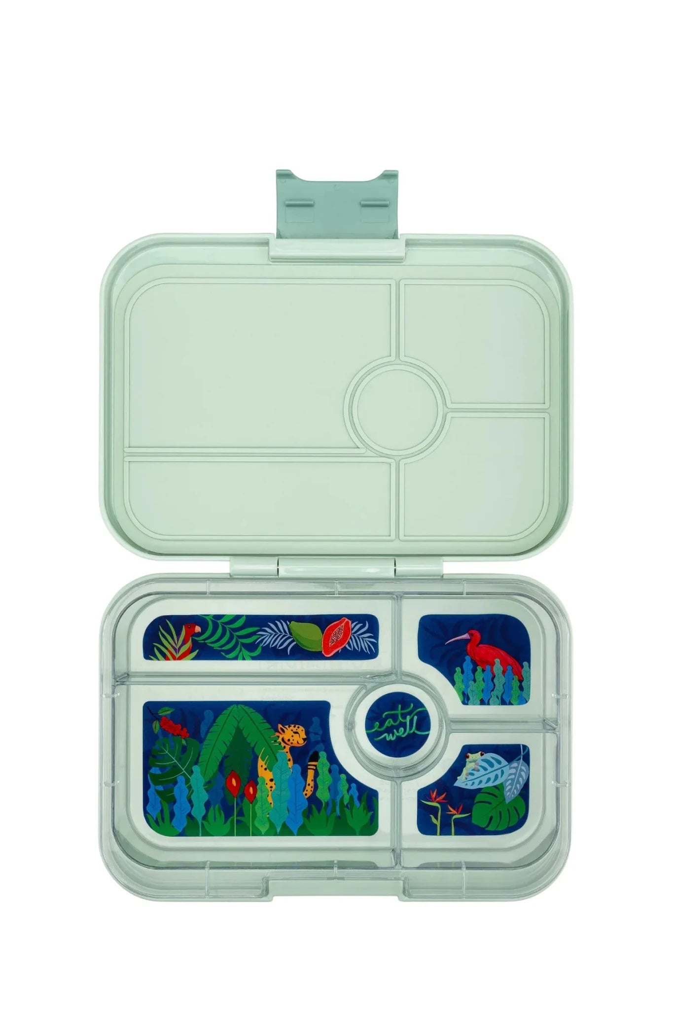Yumbox Tapas XL met 5-vakken - Pistachio Green / Jungle tray 5 vakken van Yumbox | Kids Conceptstore Le Fanfare
