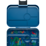 Yumbox Yumbox Tapas XL met 5-vakken - Monte Carlo Blue / Jungle tray 5 vakken