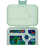 Yumbox Tapas XL met 5-vakken - Pistachio Green / Jungle tray 5 vakken