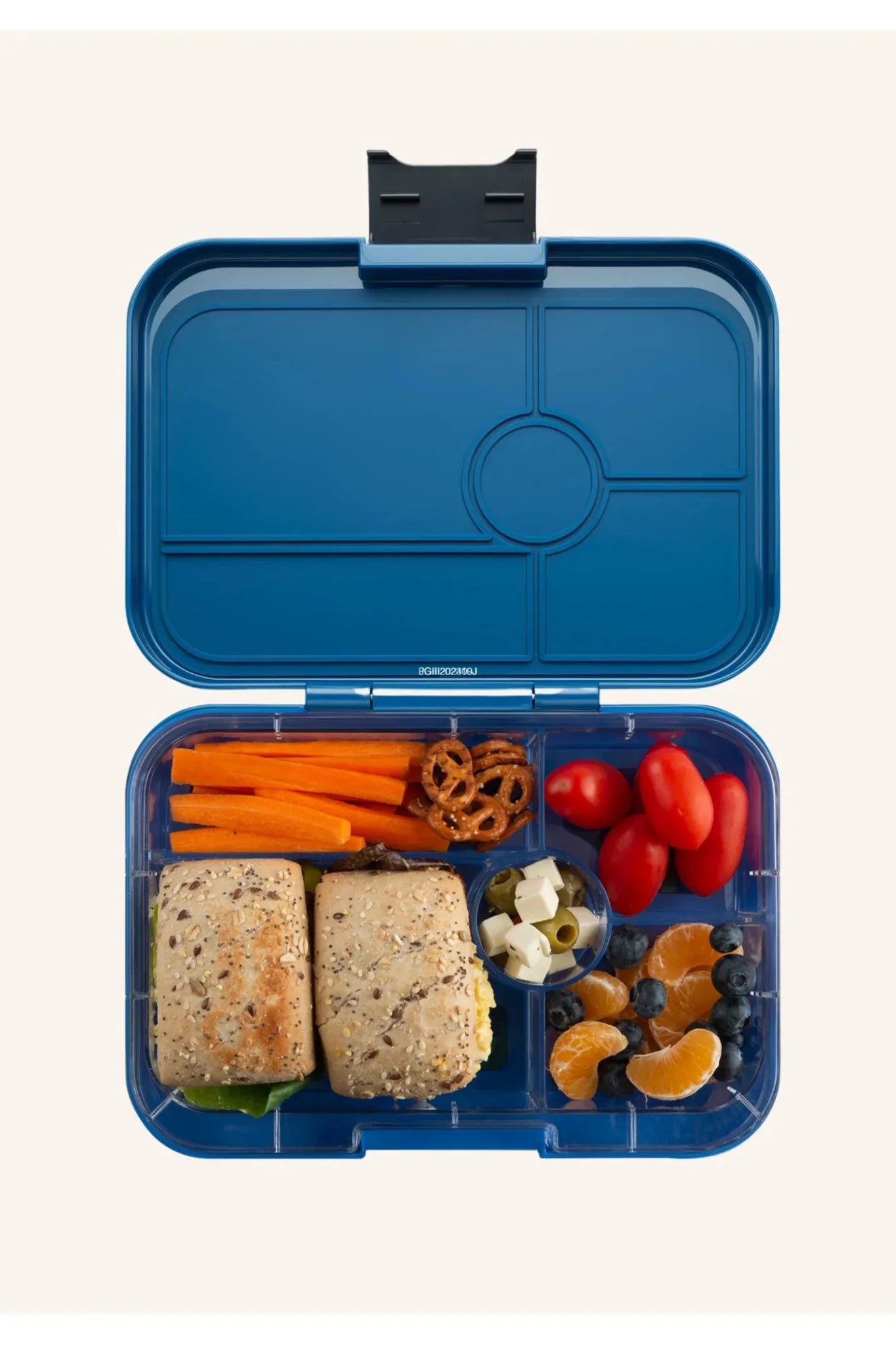Yumbox Yumbox Tapas XL met 5-vakken - Monte Carlo Blue / Jungle tray 5 vakken van Yumbox | Kids Conceptstore Le Fanfare