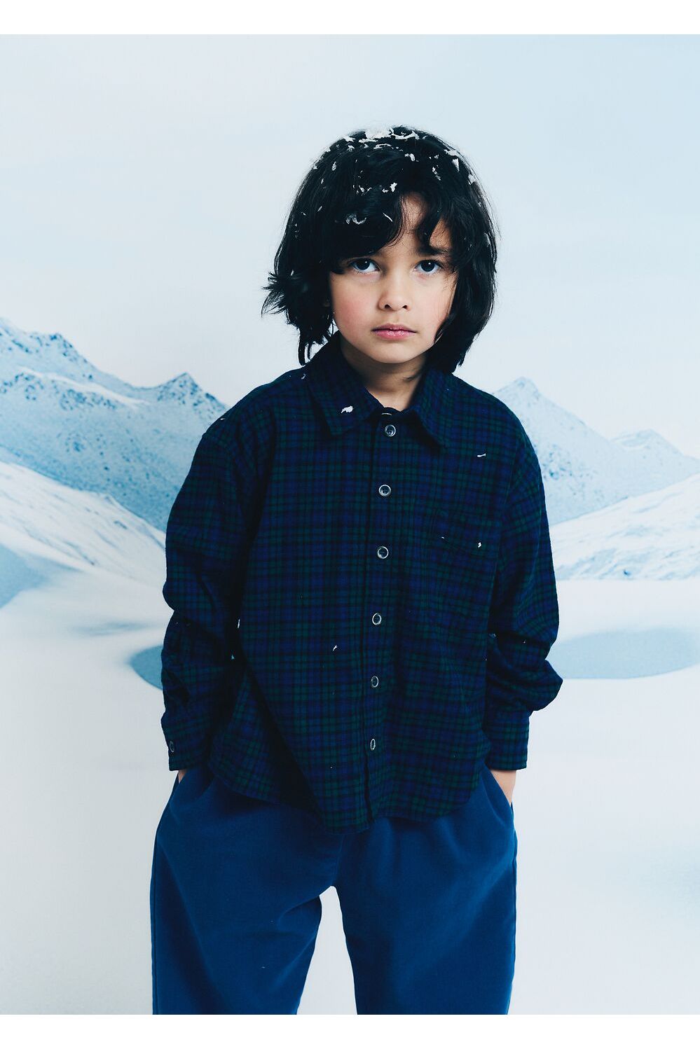 Yver polo unisex shirt - Bleu van Morley | Kids Conceptstore Le Fanfare