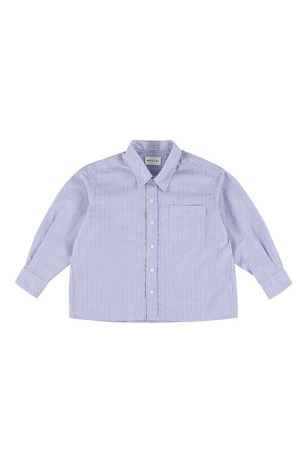 Yver pop unisex shirt - Bleu van Morley | Kids Conceptstore Le Fanfare