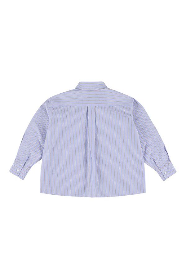 Yver pop unisex shirt - Bleu van Morley | Kids Conceptstore Le Fanfare