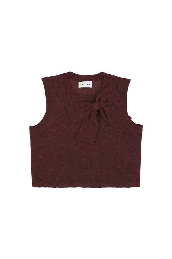 Zahara wool vest - Bordeaux van Morley | Kids Conceptstore Le Fanfare