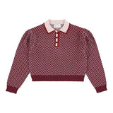 Zug merino knitted polo - Persian van Morley | Kids Conceptstore Le Fanfare