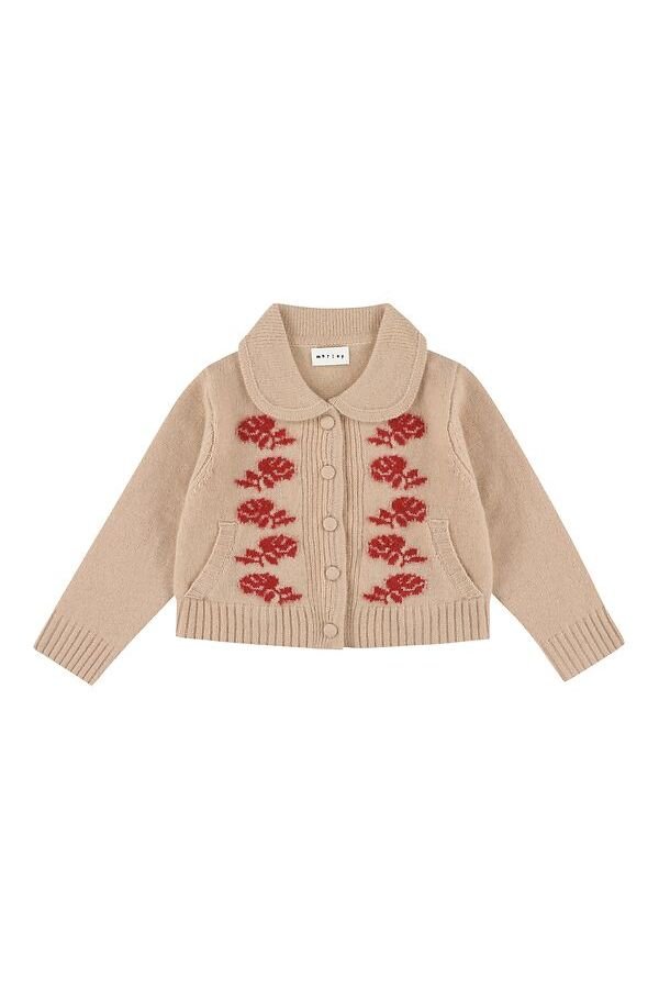 Zuzana wool cardigan - Blush van Morley | Kids Conceptstore Le Fanfare