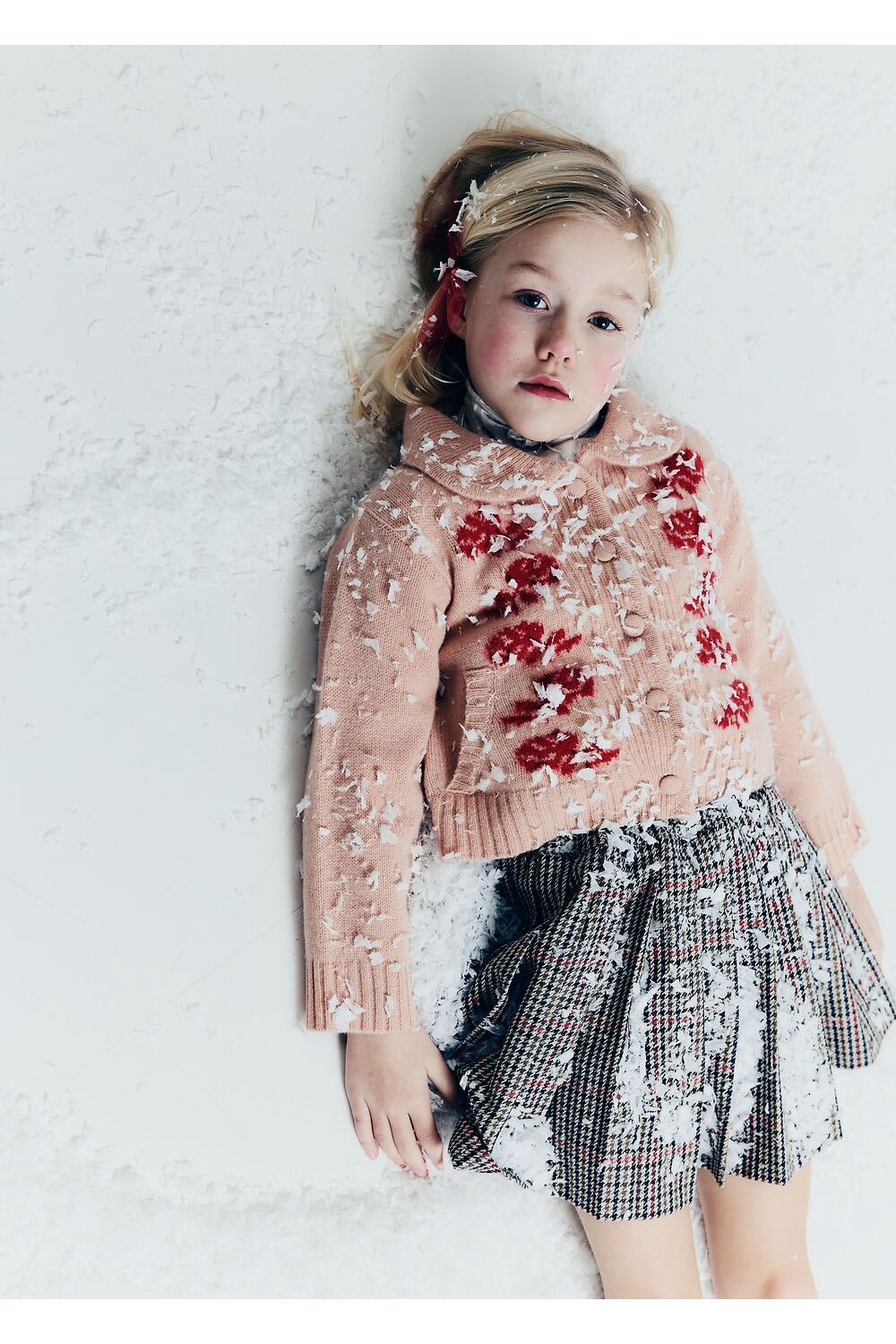 Zuzana wool cardigan - Blush van Morley | Kids Conceptstore Le Fanfare