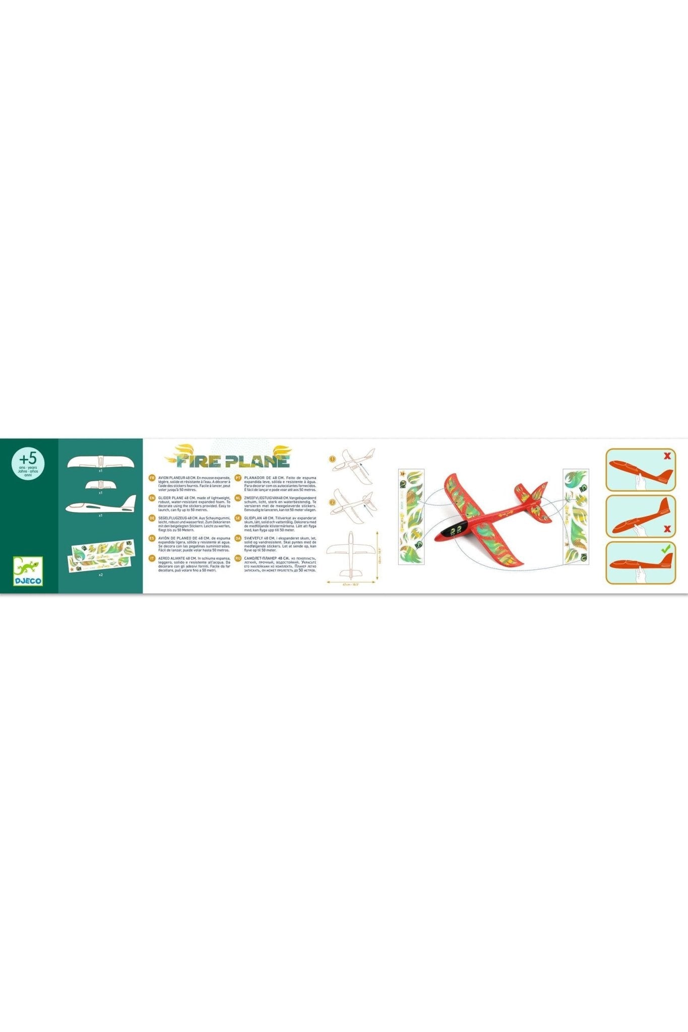Zweefvliegtuig - Fire Plane van Djeco | Kids Conceptstore Le Fanfare
