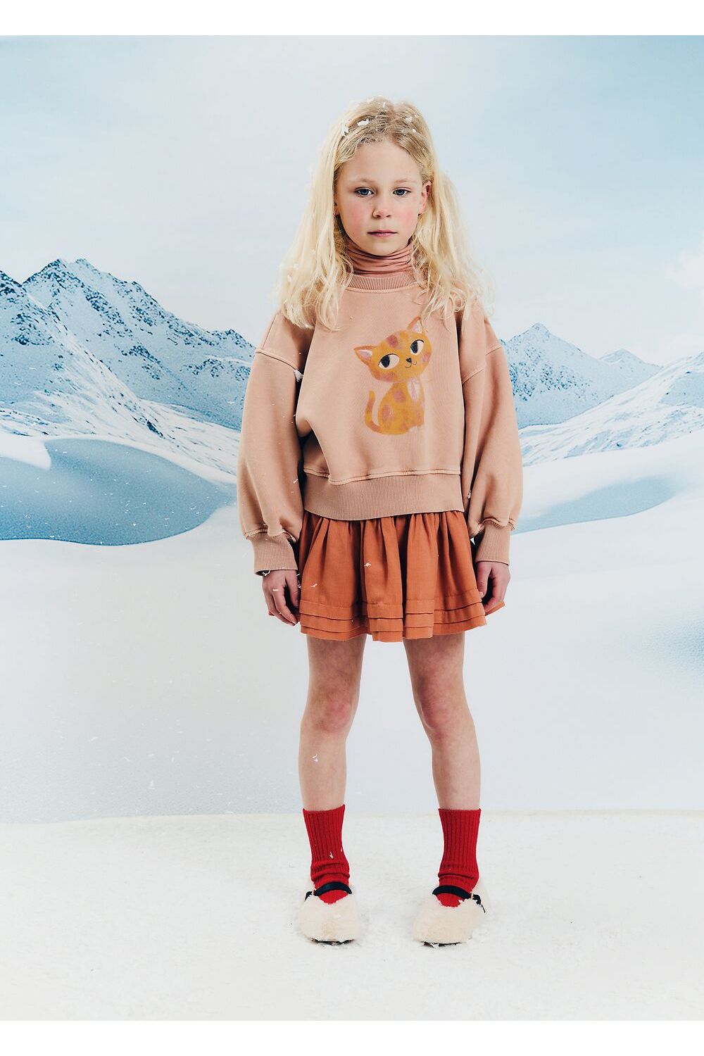 Zyco Japcat maya sweater - Powder van Morley | Kids Conceptstore Le Fanfare