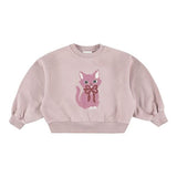 Zyco Pinkcat maya sweater - Lilac van Morley | Kids Conceptstore Le Fanfare