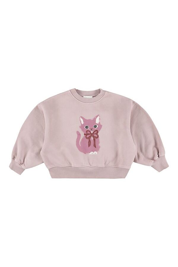 Zyco Pinkcat maya sweater - Lilac van Morley | Kids Conceptstore Le Fanfare