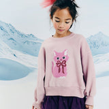 Zyco Pinkcat maya sweater - Lilac van Morley | Kids Conceptstore Le Fanfare
