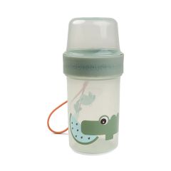 To go 2-way snack container L Croco Green