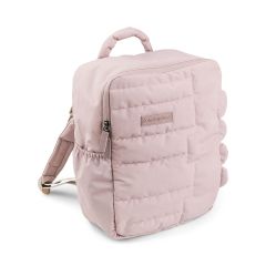 Quilted kids backpack Croco Powder