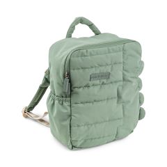 Quilted kids backpack Croco Green