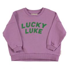 Piupiuchick Sweatshirt Mauve with "lucky luke" print